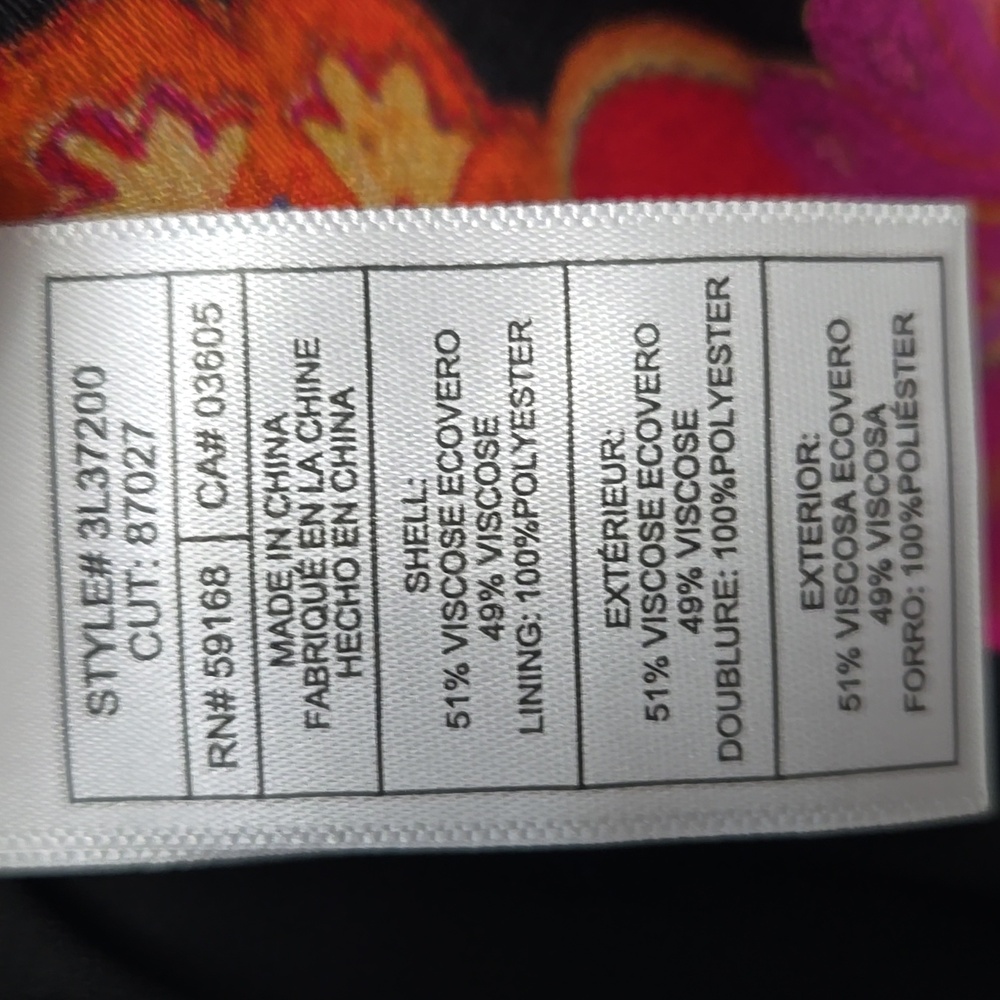 Karen Kane Medallion Floral Midi‎ Skirt Size L Bias Cut - Picture 11 of 15